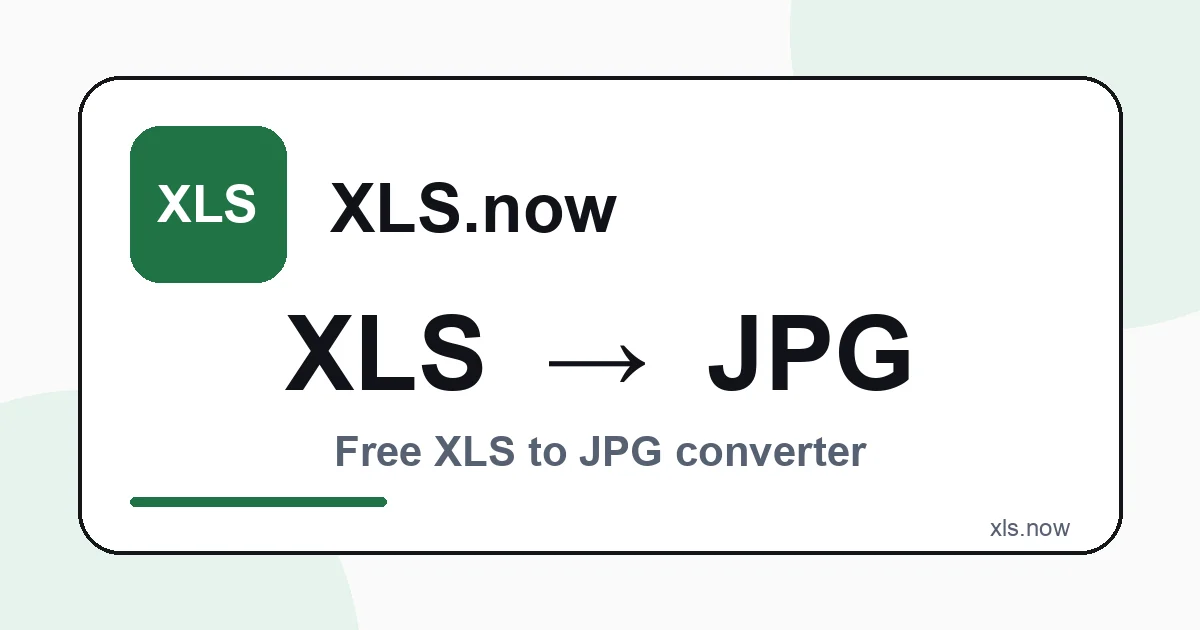 Convertir XLS a JPG gratis online